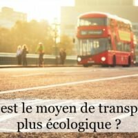 Quel est le moyen de transport le plus écologique ?